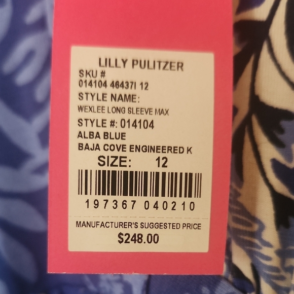 Blue and White Floral Maxi Dress - Picture 3 of 5